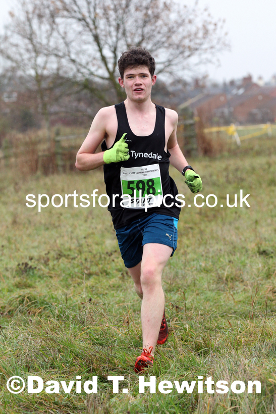 Mens under-20s, 2021 North Eastern Cross Country Championships, Sedgefield. Photo: David T. Hewitson/Sports for All Pics